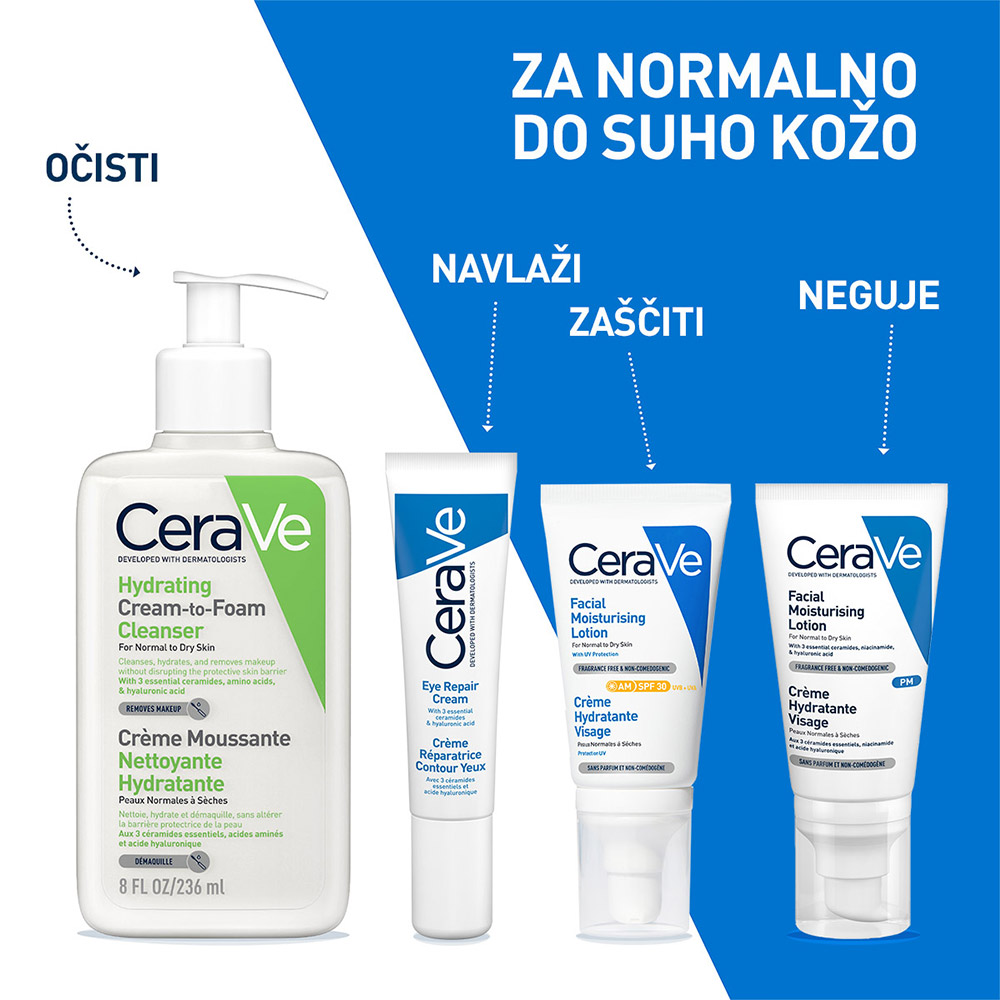 CeraVe, obnovitvena krema za področje okoli oči (14 ml)