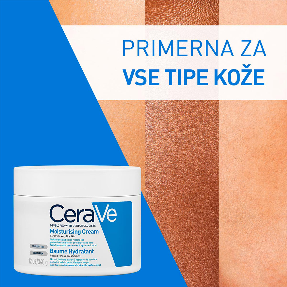 CeraVe, vlažilna krema za obraz in telo (340 g)