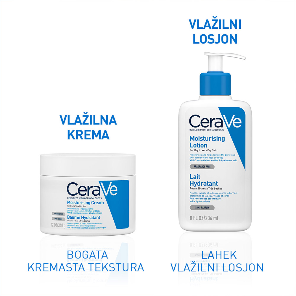 CeraVe, vlažilni losjon za telo za suho do zelo suho kožo (473 ml)