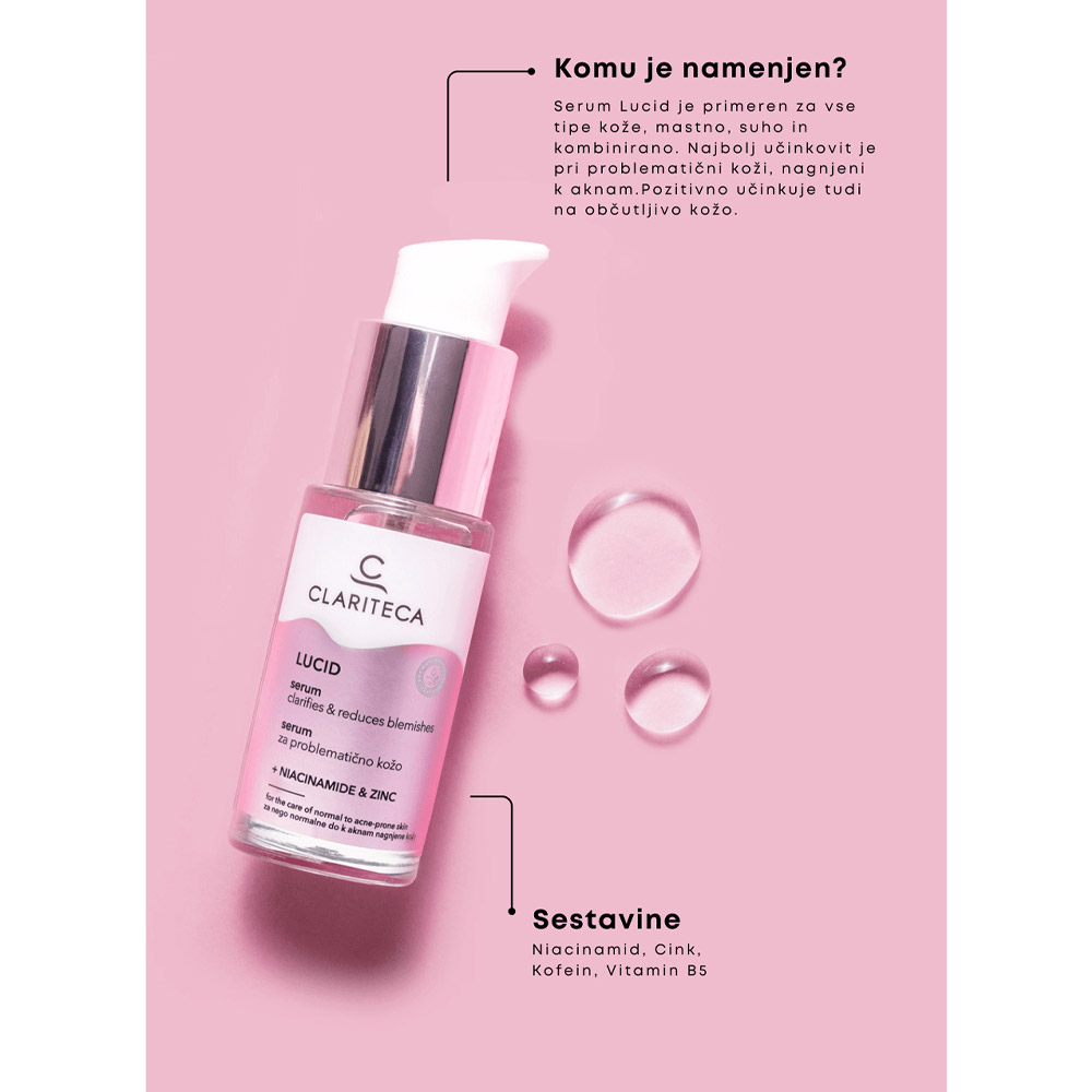 Clariteca Lucid, serum za problematično kožo (30 ml)