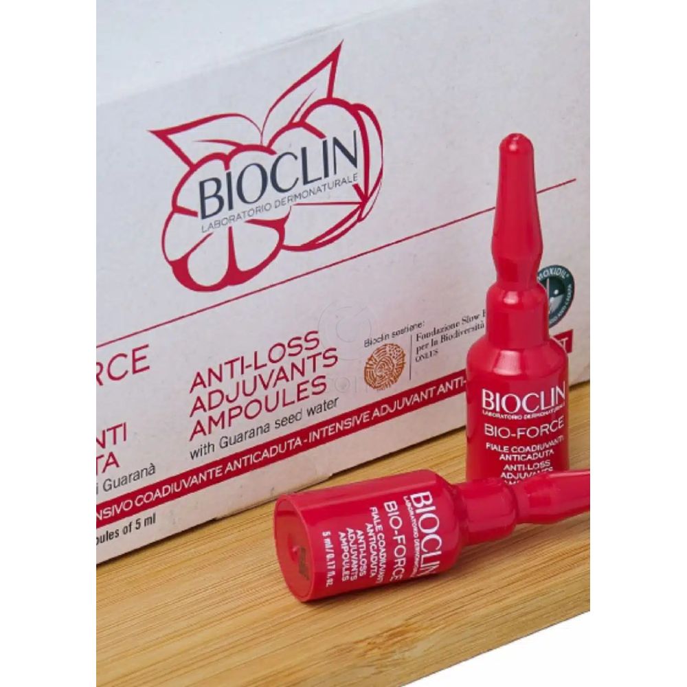 Bioclin Bio - Force, ampule proti izpadanju las (15 × 5 ml)