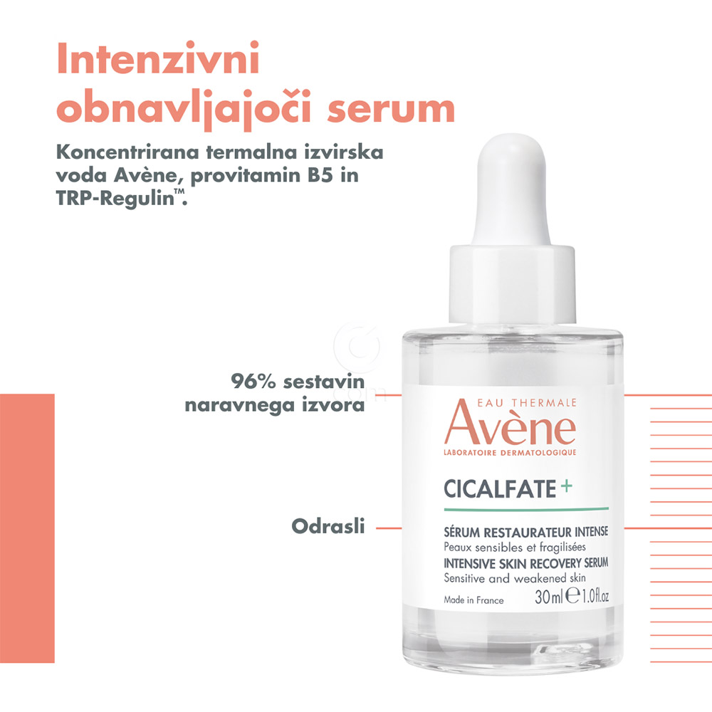 Avene Cicalfate+, intenzivni obnavljajoči serum (30 ml)