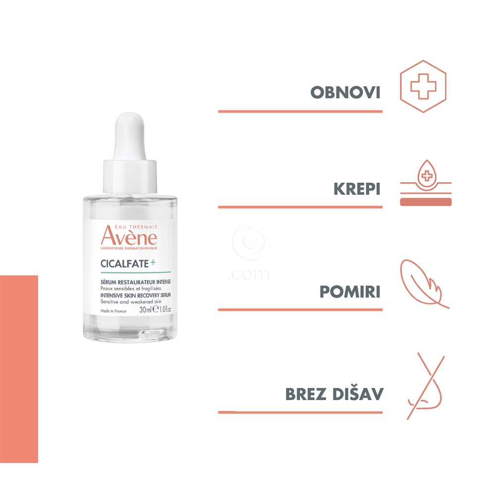 Avene Cicalfate+, intenzivni obnavljajoči serum (30 ml)