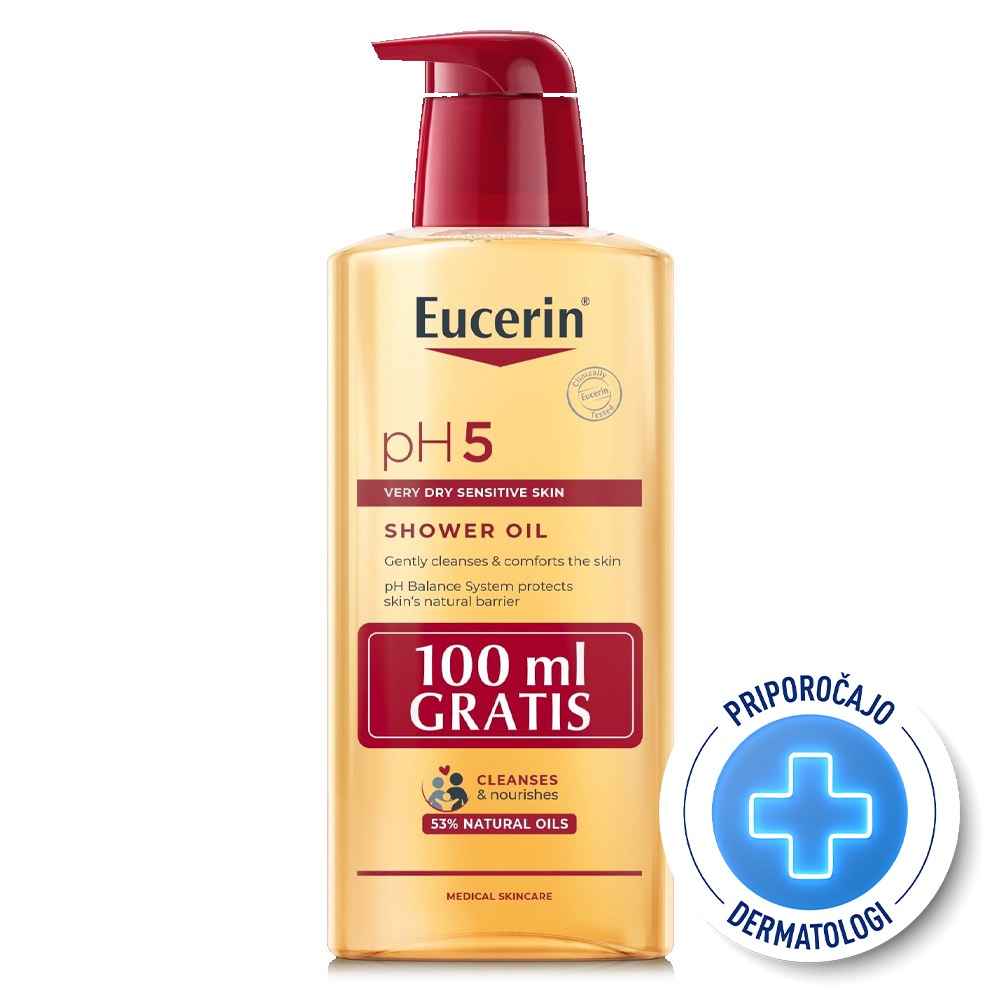 Eucerin pH5, olje za tuširanje s pumpico (400 ml)