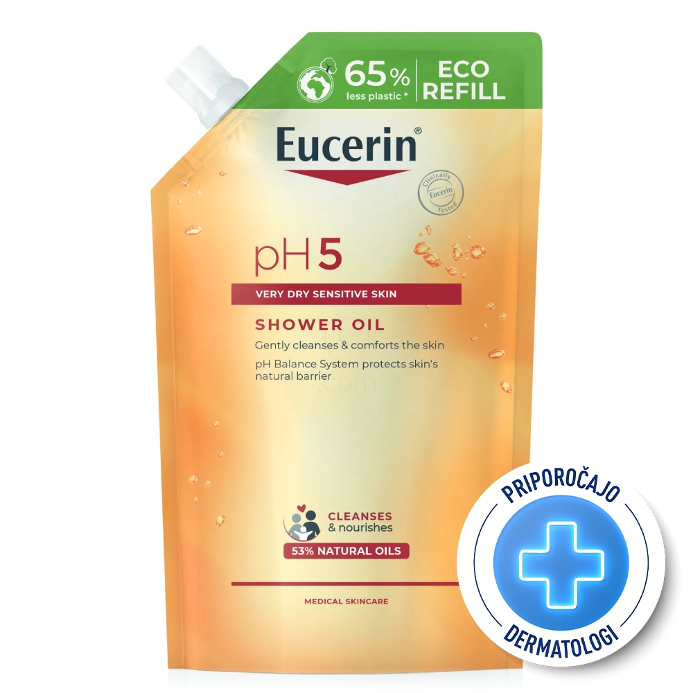 Zaizbris: Eucerin pH5, olje za prhanje - refill (400 ml)