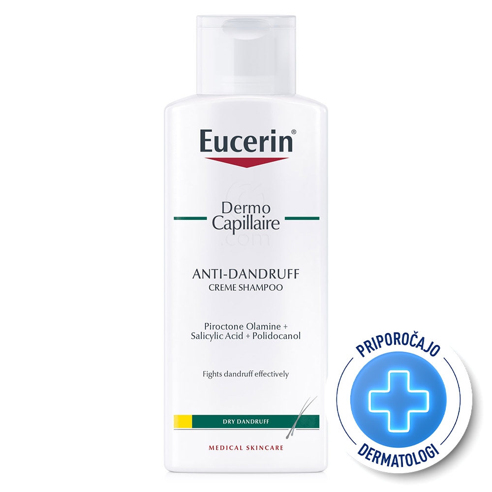 Eucerin DermoCapillaire, šampon proti suhemu prhljaju (250 ml)