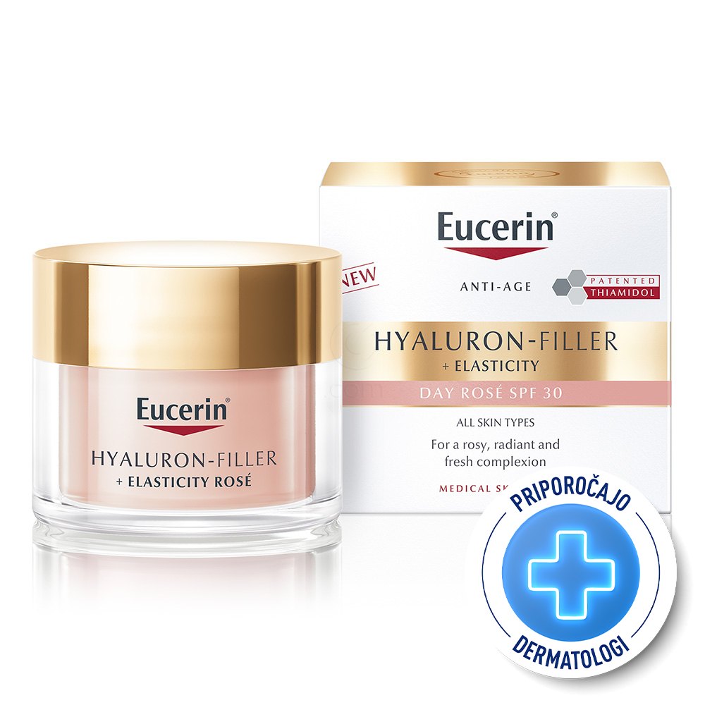 Eucerin Hyaluron-Filler + Elasticity Rose, dnevna krema - ZF30 (50 ml)