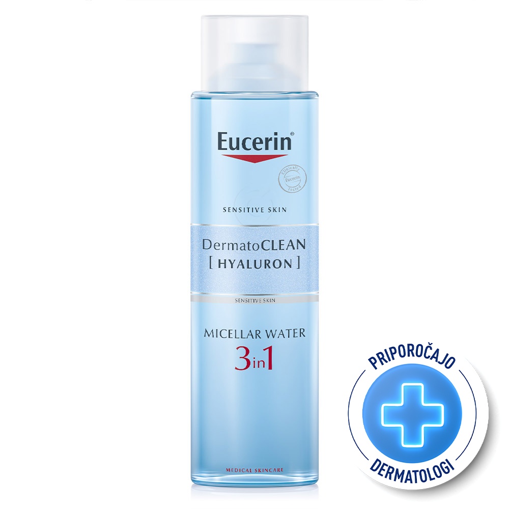 Eucerin DermatoClean  [Hyaluron], micelarni čistilni fluid 3v1 (400 ml)