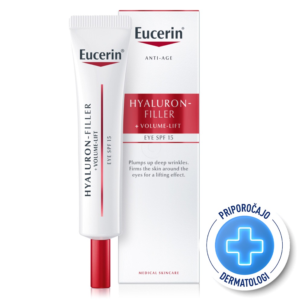 Eucerin Hyaluron Filler + Volume Lift, nega za okrog oči (15 ml)
