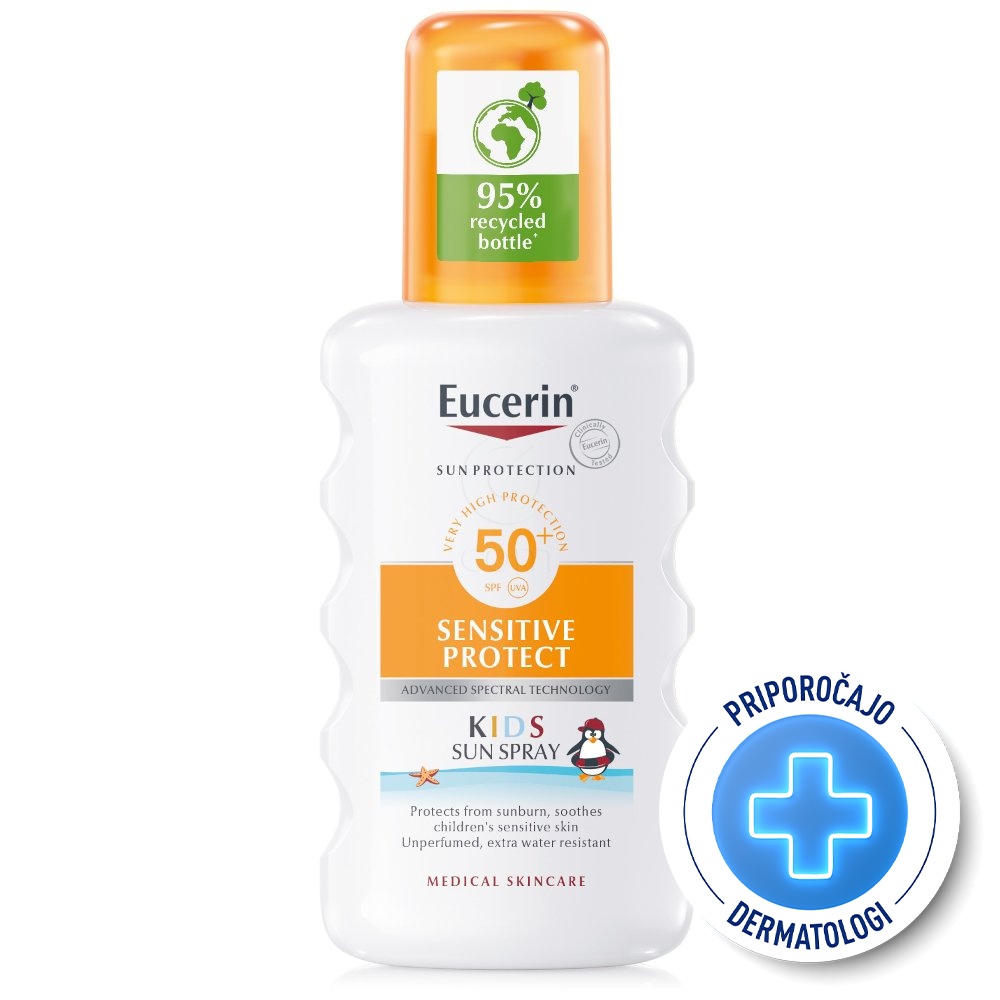 Eucerin Sun Kids, zaščitni sprej za otroke - ZF50+ (200 ml)