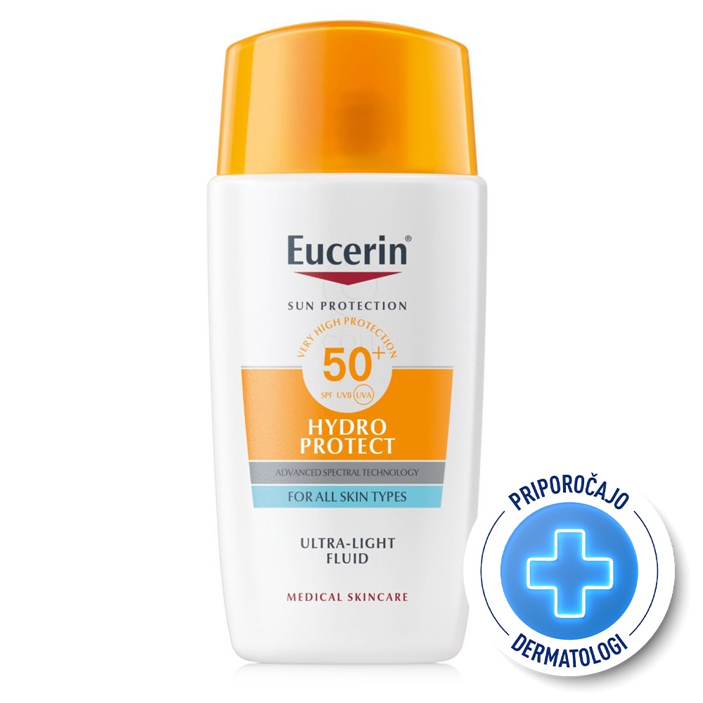 Eucerin Sun Hydro Protect Ultra, lahki fluid za zaščito pred soncem - ZF50+ (50 ml)
