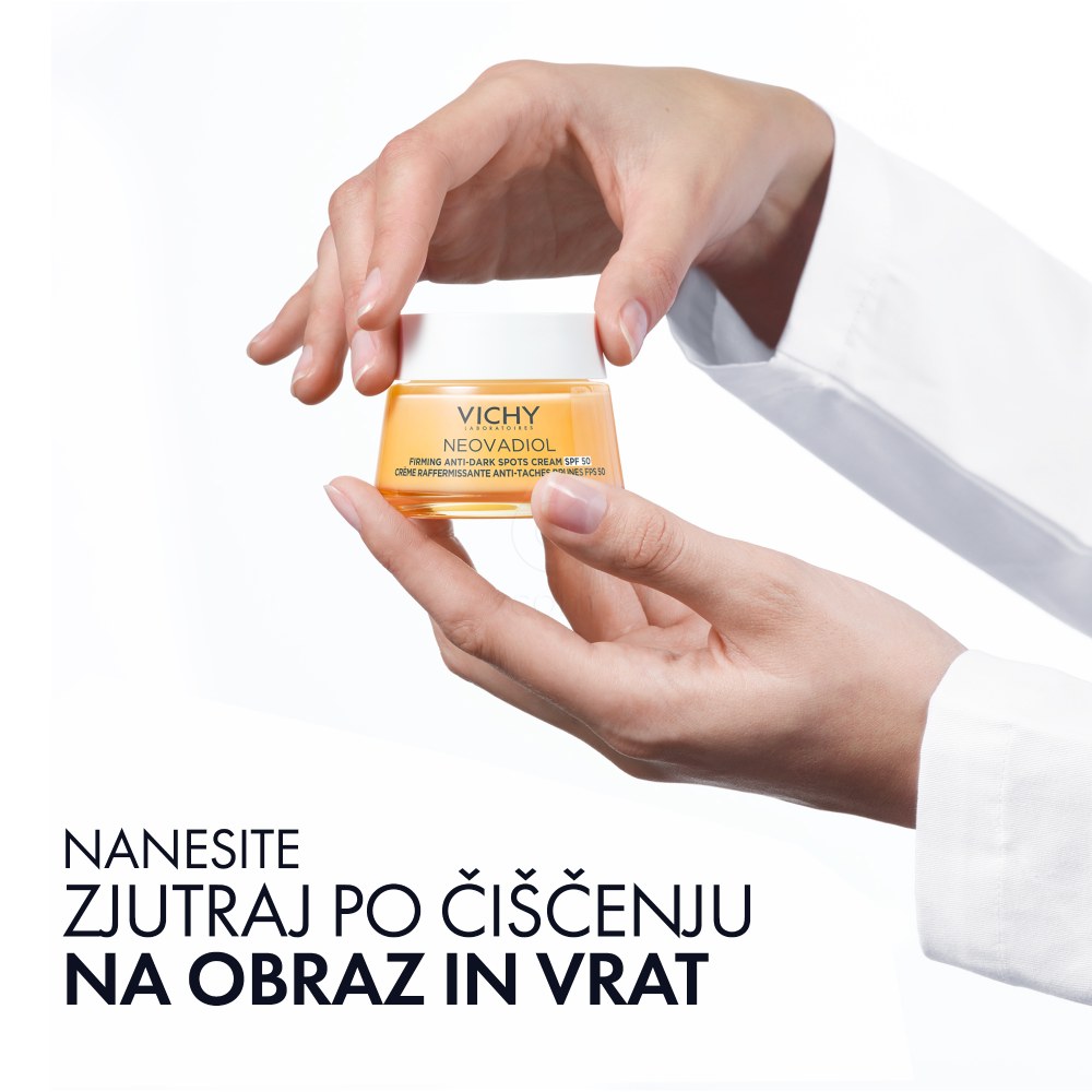 Vichy Neovadiol, dnevna nega za učvrstitev kože in zaščito pred temnimi madeži v postmenopavzi - ZF 50 (50 ml) 