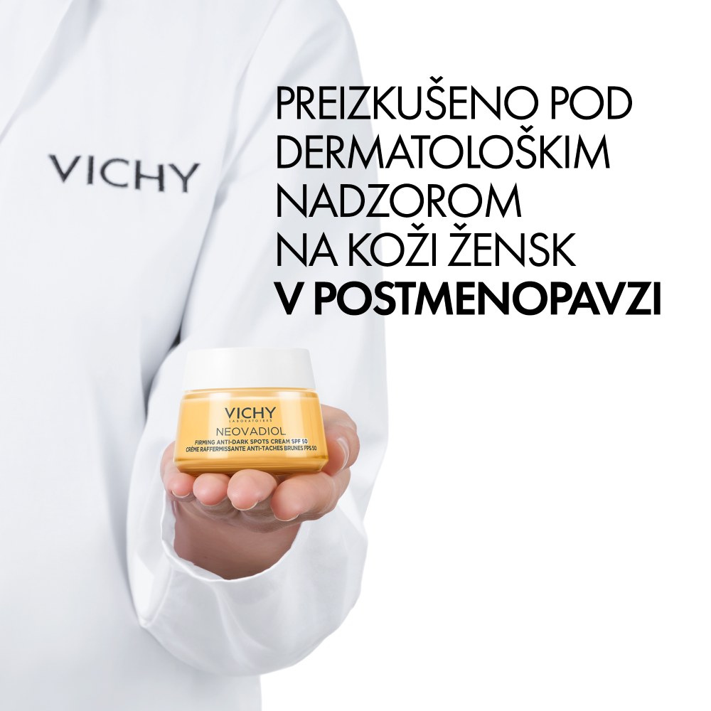Vichy Neovadiol, dnevna nega za učvrstitev kože in zaščito pred temnimi madeži v postmenopavzi - ZF 50 (50 ml) 
