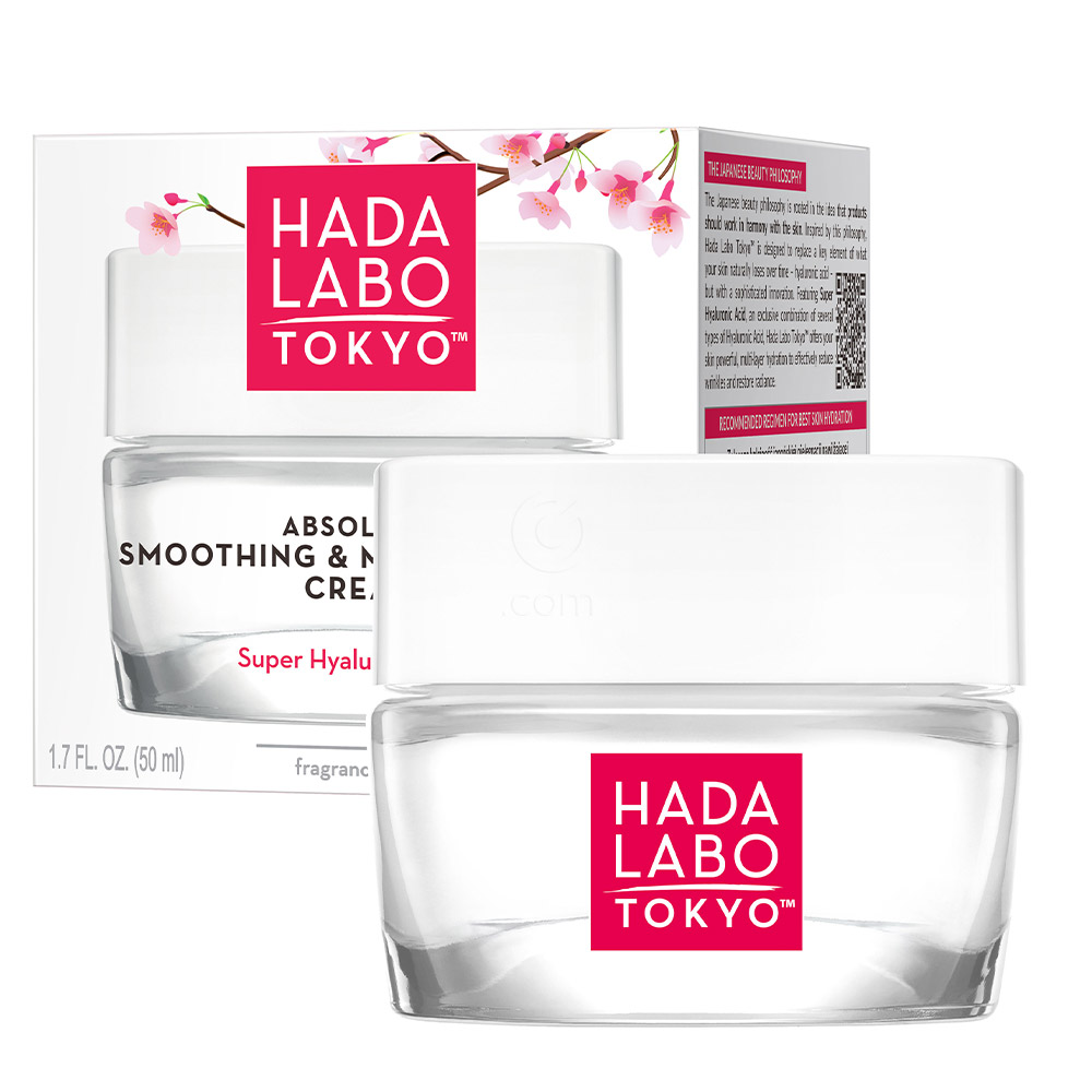 Hada Labo Tokyo White Absolute Smoothing & Moisturizing, dnevna in nočna vlažilna krema (50 ml)