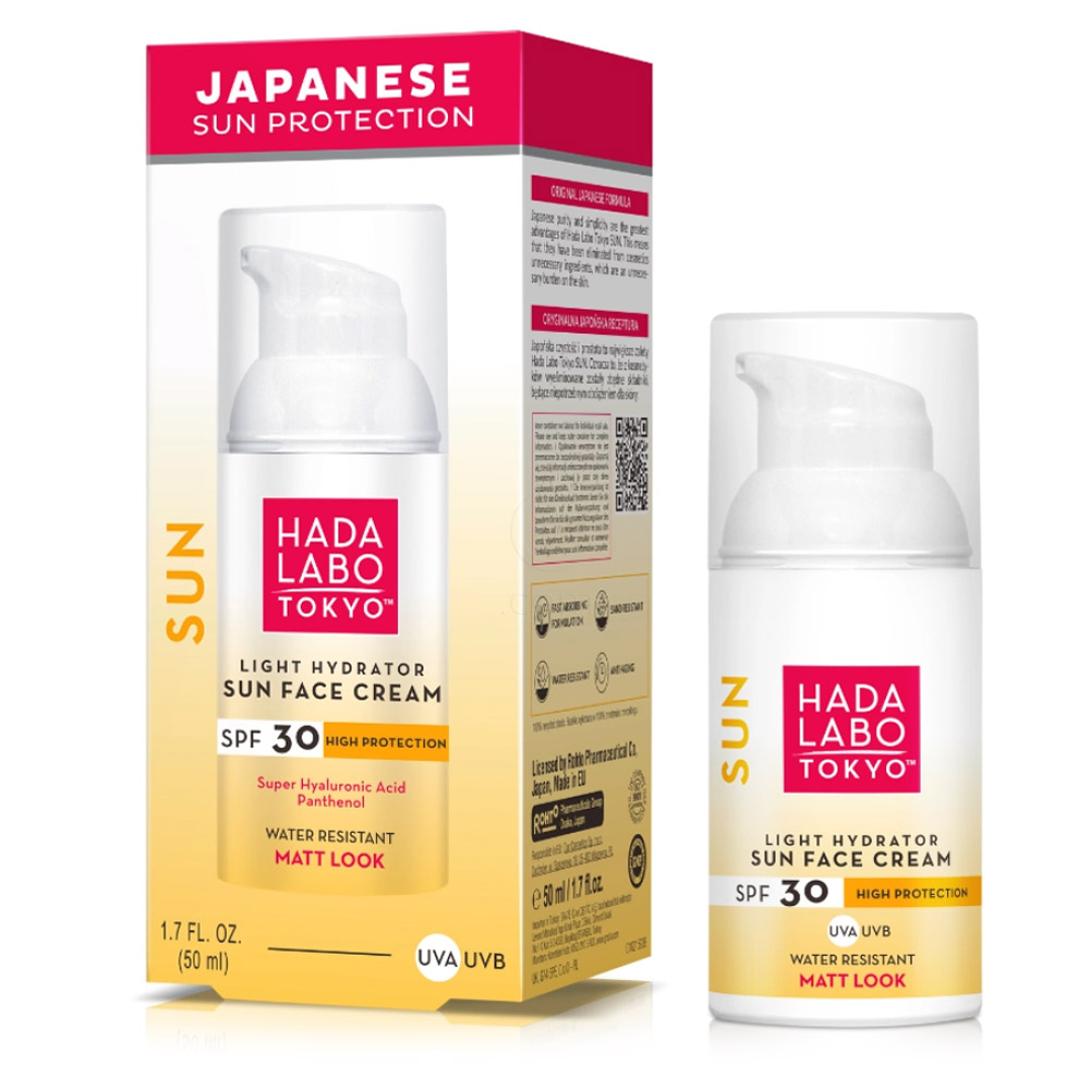 Hada Labo Tokyo, krema za zaščito pred soncem za obraz - ZF 30 (50 ml)