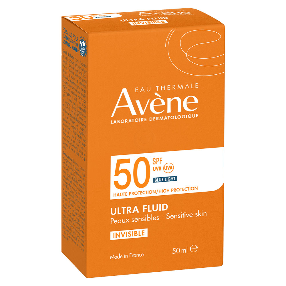 Avene Sun, ultra fluid z visoko zaščito pred soncem za obraz - ZF50 (50 ml)