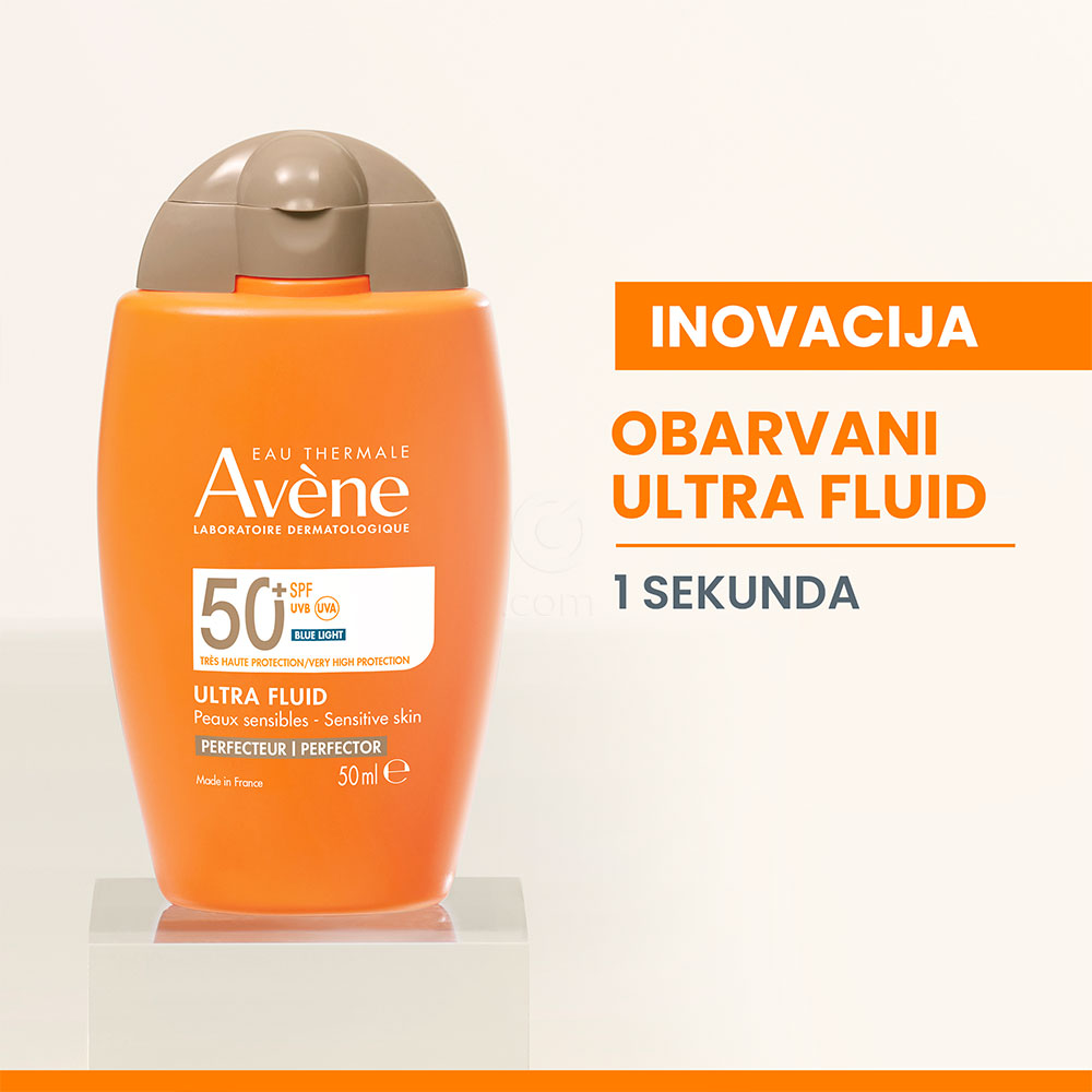 Avene Sun, obarvani ultra fluid za zaščito pred soncem za obraz - ZF 50 + (50 ml)