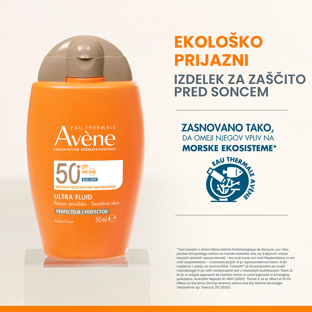 Avene Sun, obarvani ultra fluid za zaščito pred soncem za obraz - ZF 50 + (50 ml)