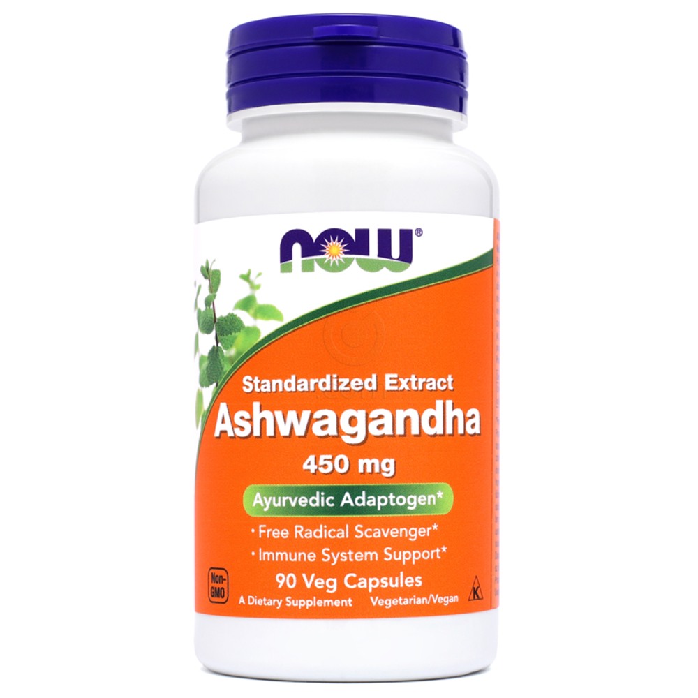 ašvaganda NOW 450 mg, vegetarijanske kapsule (90 kapsul)