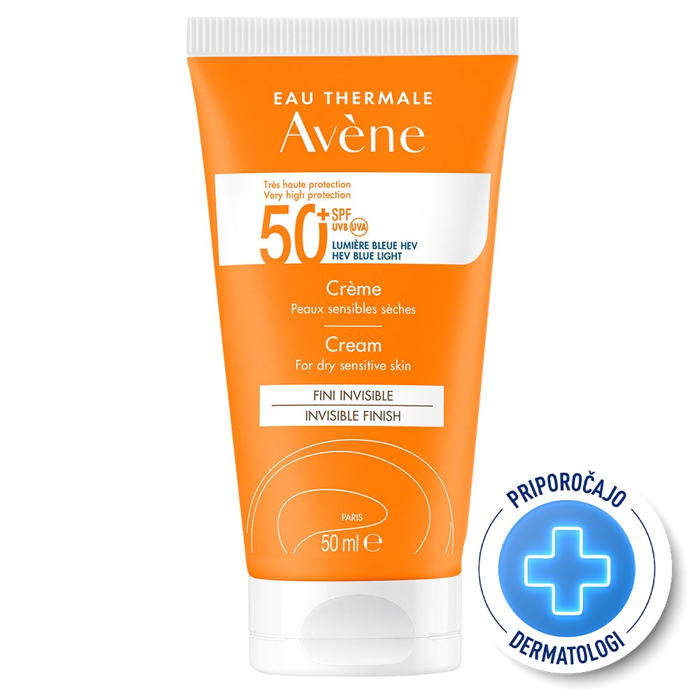 Avene Sun, krema za zelo visoko zaščito - ZF50+ (50 ml)