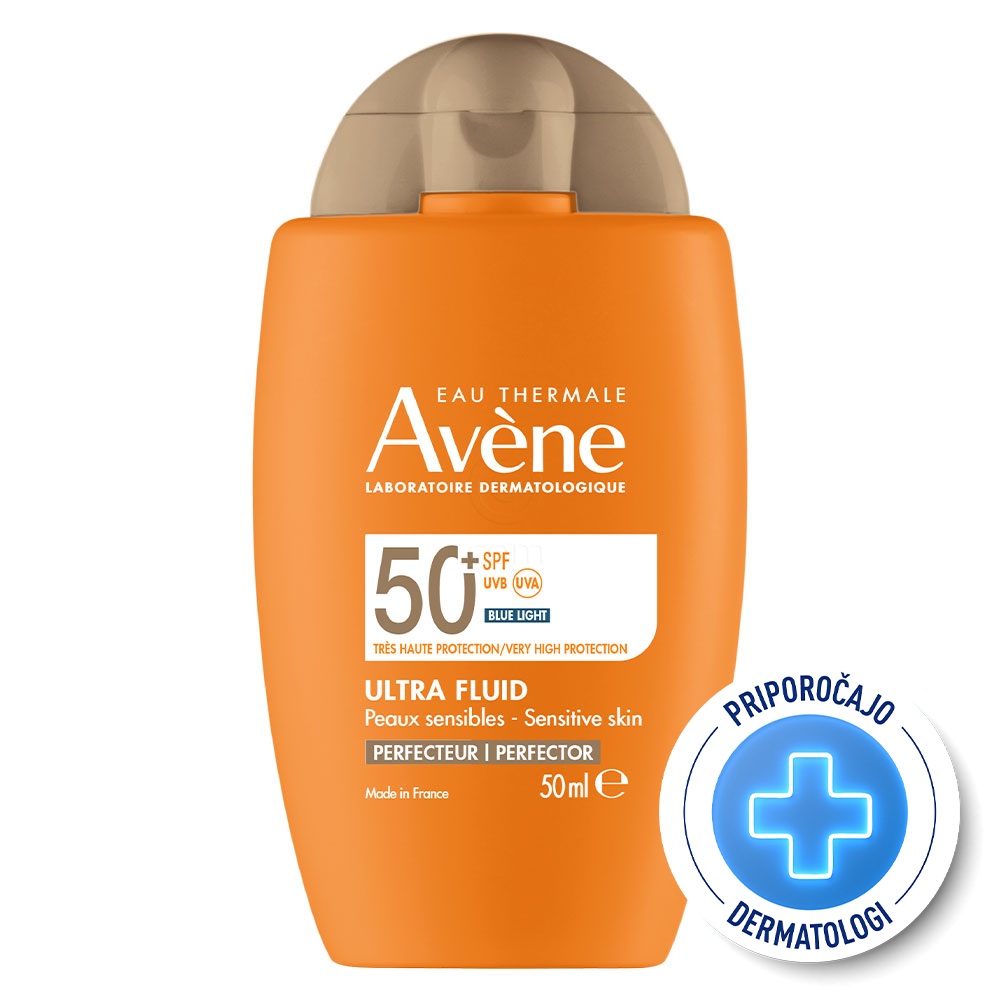 Avene Sun, obarvani ultra fluid za zaščito pred soncem za obraz - ZF 50 + (50 ml)