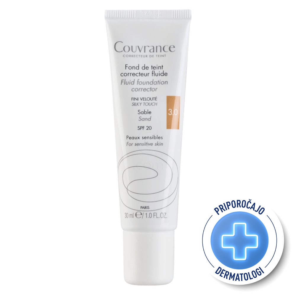Avene Couvrance  tekoči puder - 03 sable (30 g)