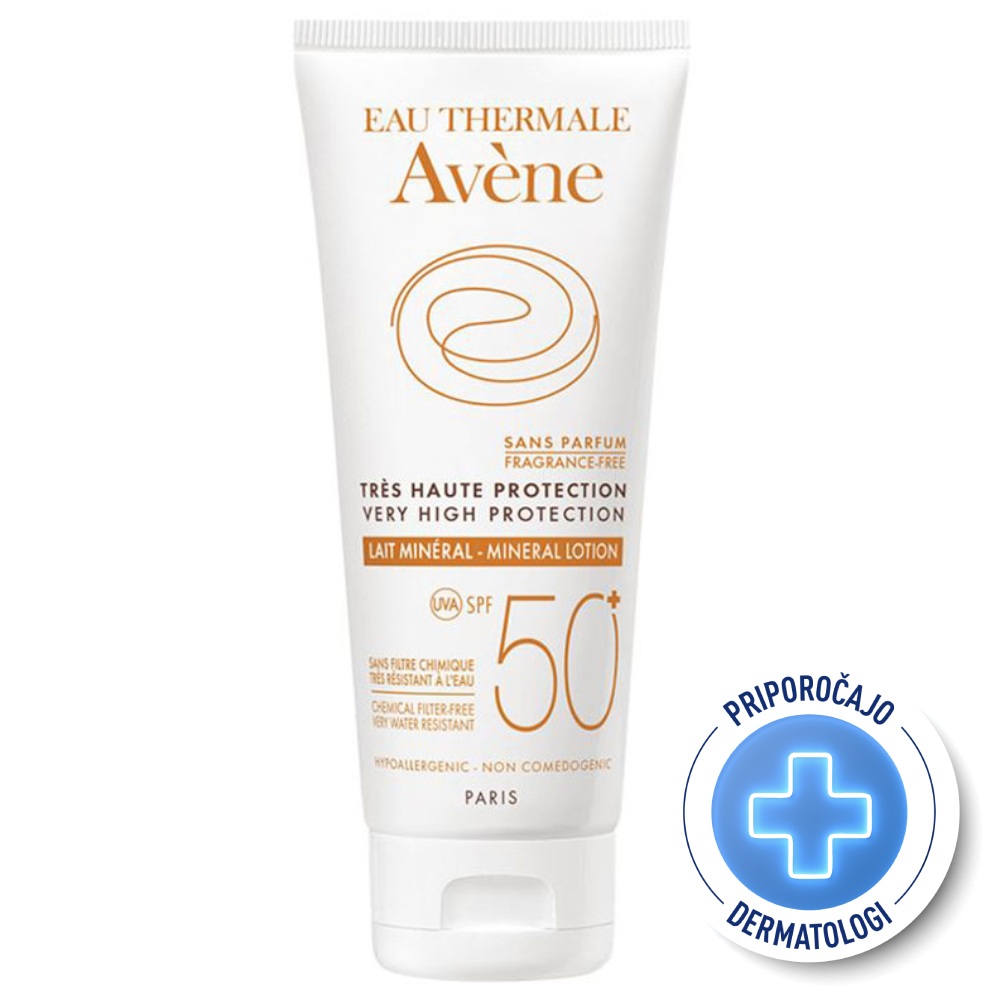 Eau Thermale Avene Sun Mineralni losjon - ZF50+ (100 ml)