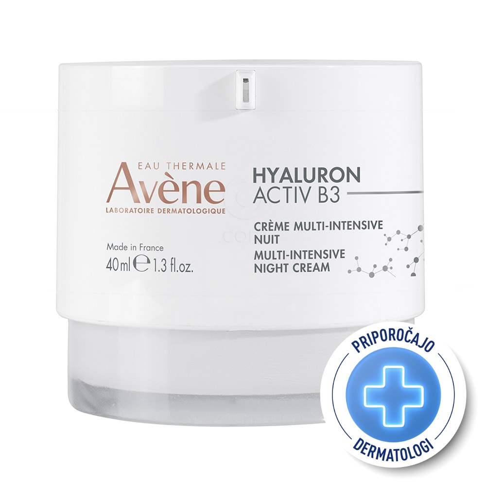 Avene Hyaluron Activ B3, multiintenzivna nočna krema (40 ml)