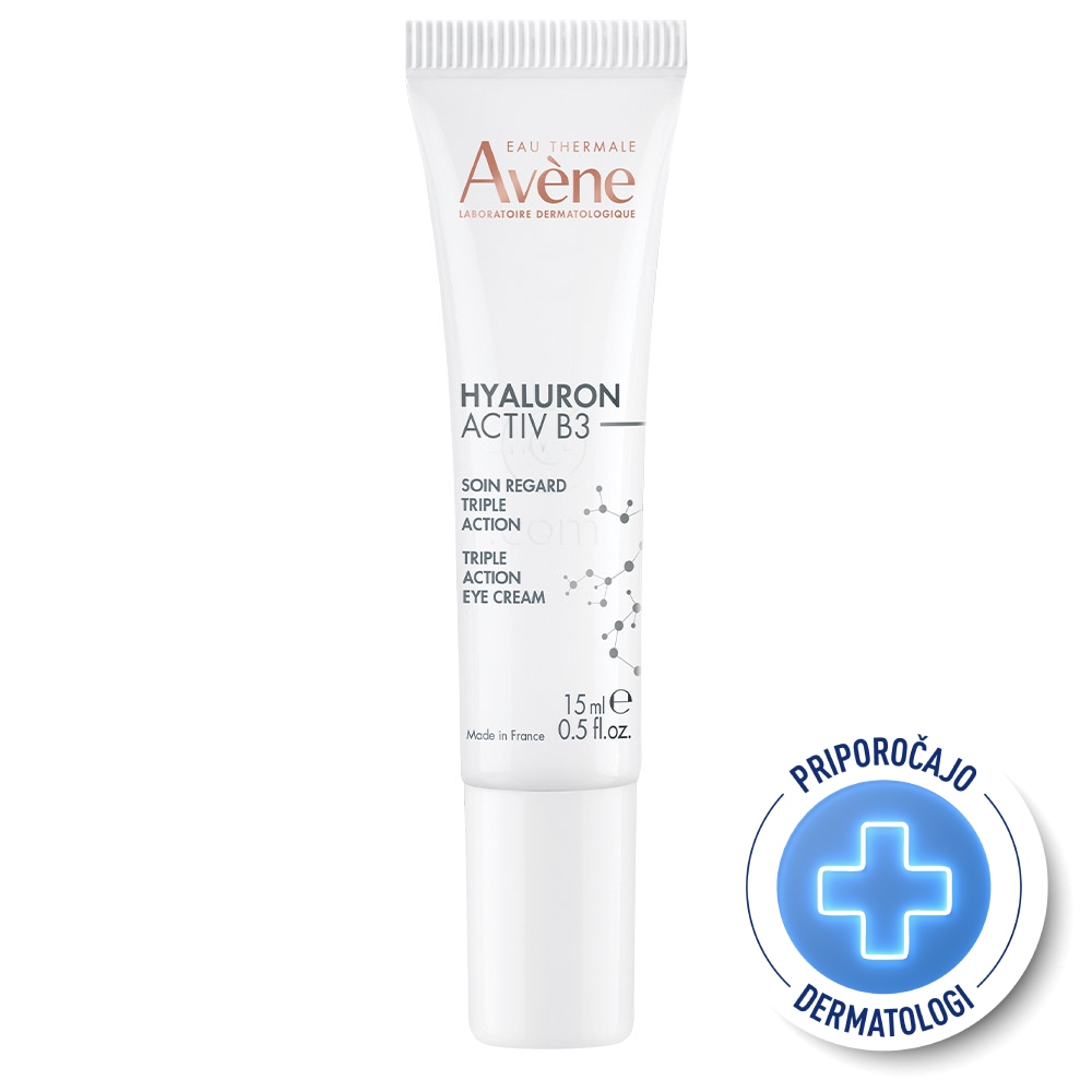 Avene Hyaluron Activ B3, trojna korektivna nega za predel okoli oči (15 ml)