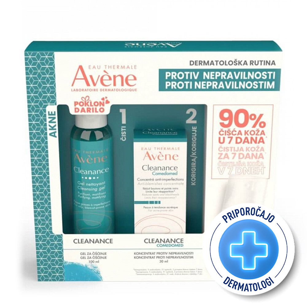 Zaizbris: Avene Cleanance Comedomed + Avene Cleanance gel - paket (30 ml + 100 ml)