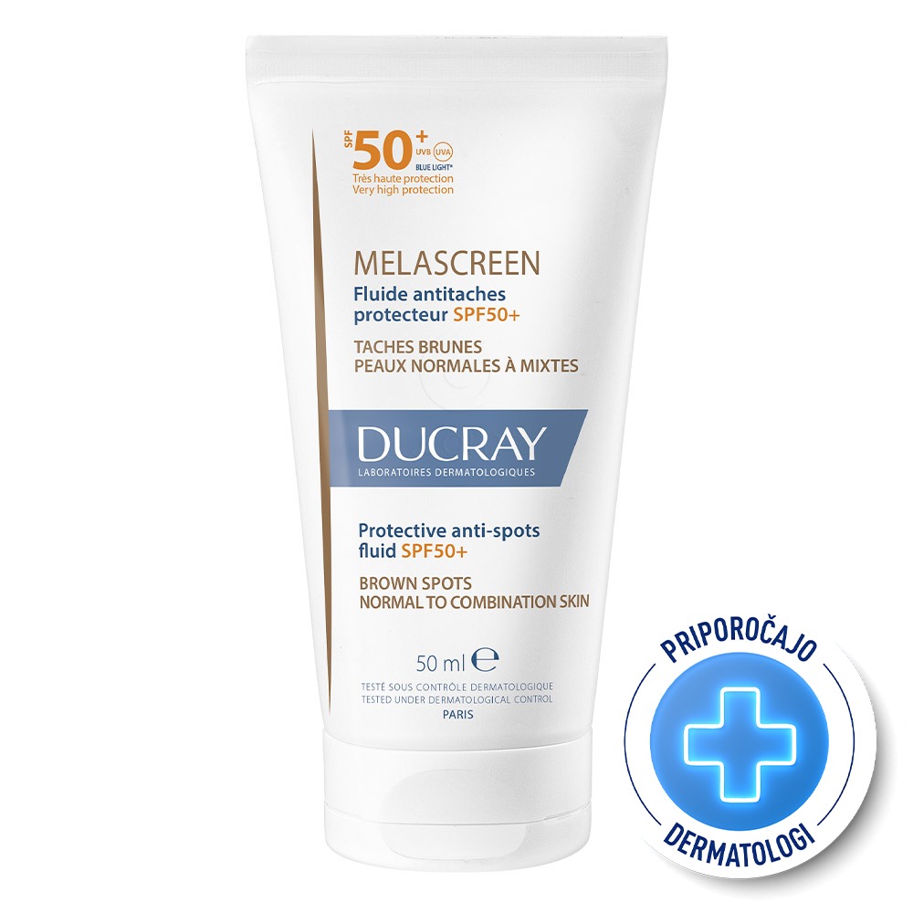 Ducray Melascreen UV, zaščitni fluid proti madežem ZF50+ (50 ml)