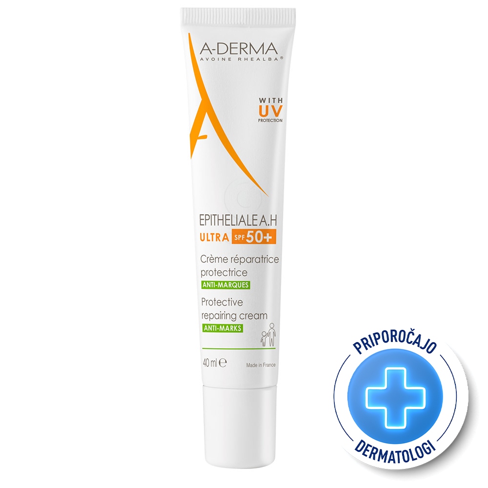 A-Derma Epitheliale A.H Ultra, zaščitna obnavljajoča krema - ZF50+ (40 ml)