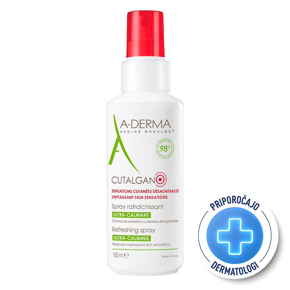 A-Derma Cutalgan, osvežujoče pršilo (100 ml)
