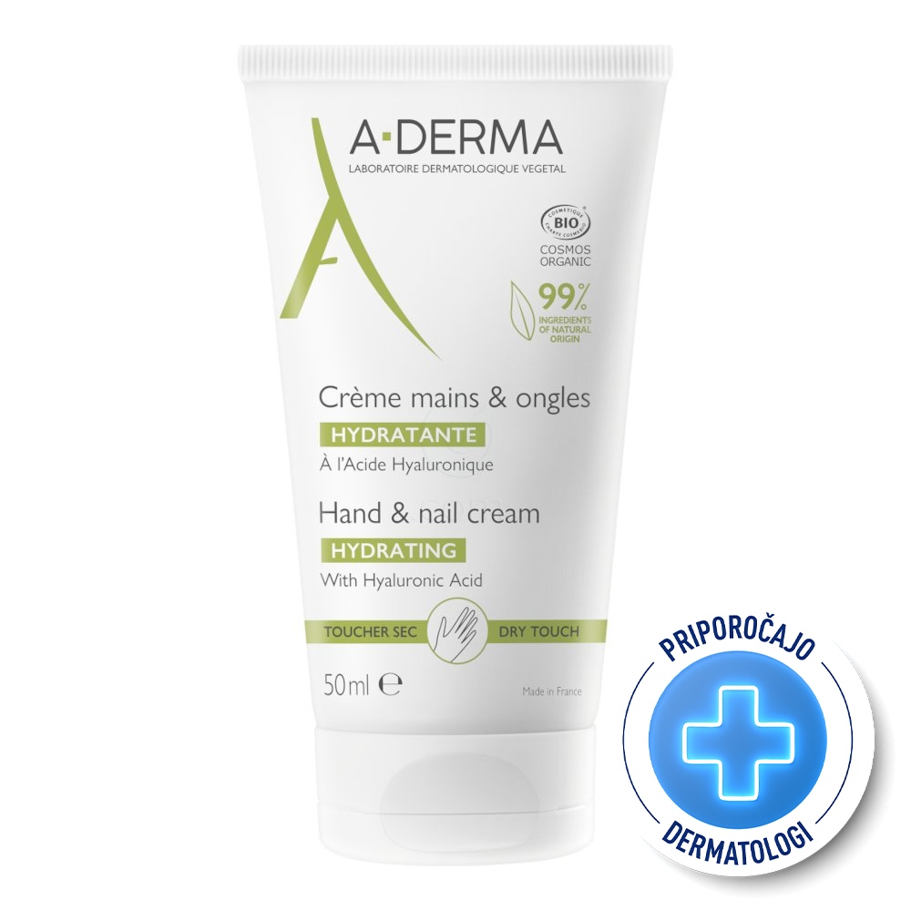 A-Derma, krema za roke in nohte (50 ml)