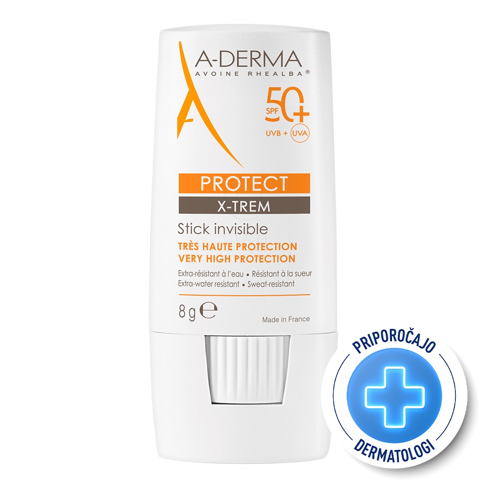 A-Derma Protect X-Trem, nevidni stik - ZF 50+ (8 g)
