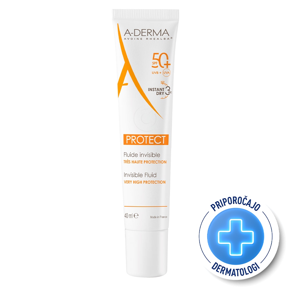 A-Derma Protect, nevidni fluid - ZF50+ (40 ml)