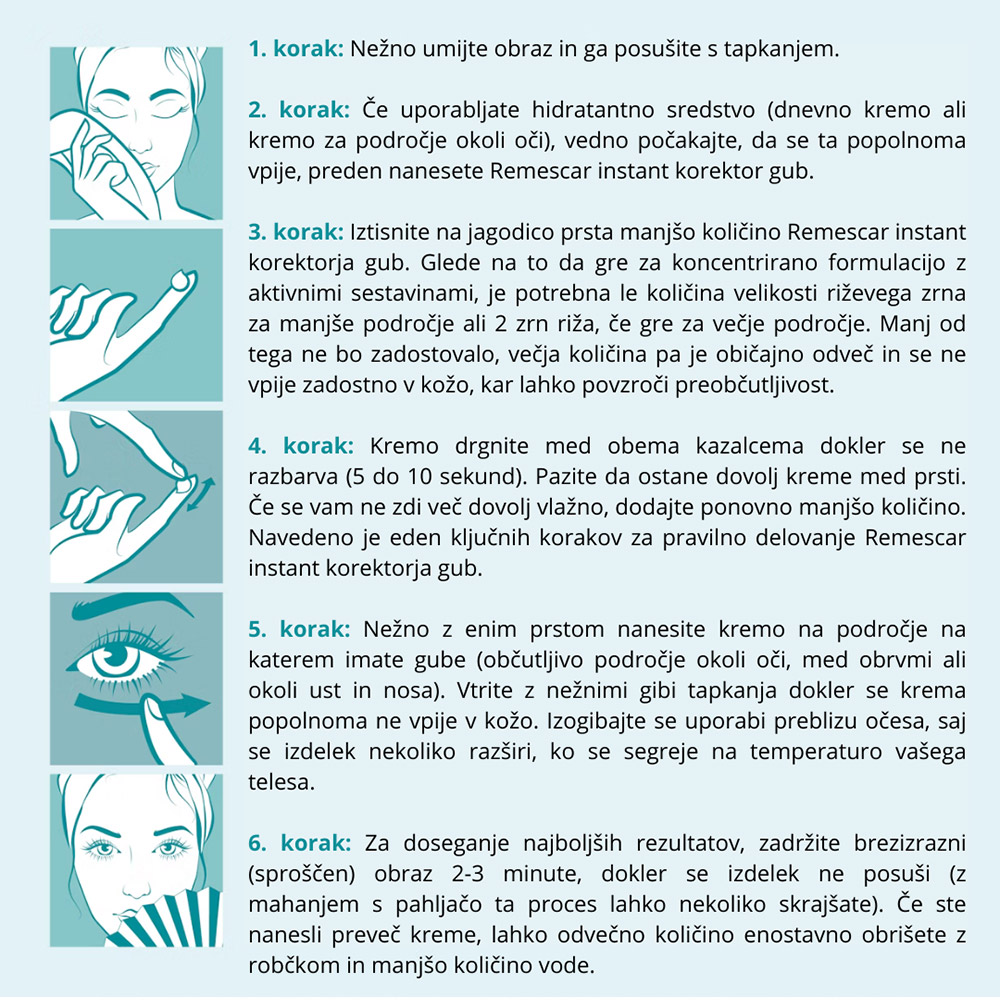 Remescar, instant korektor gub (8 ml)