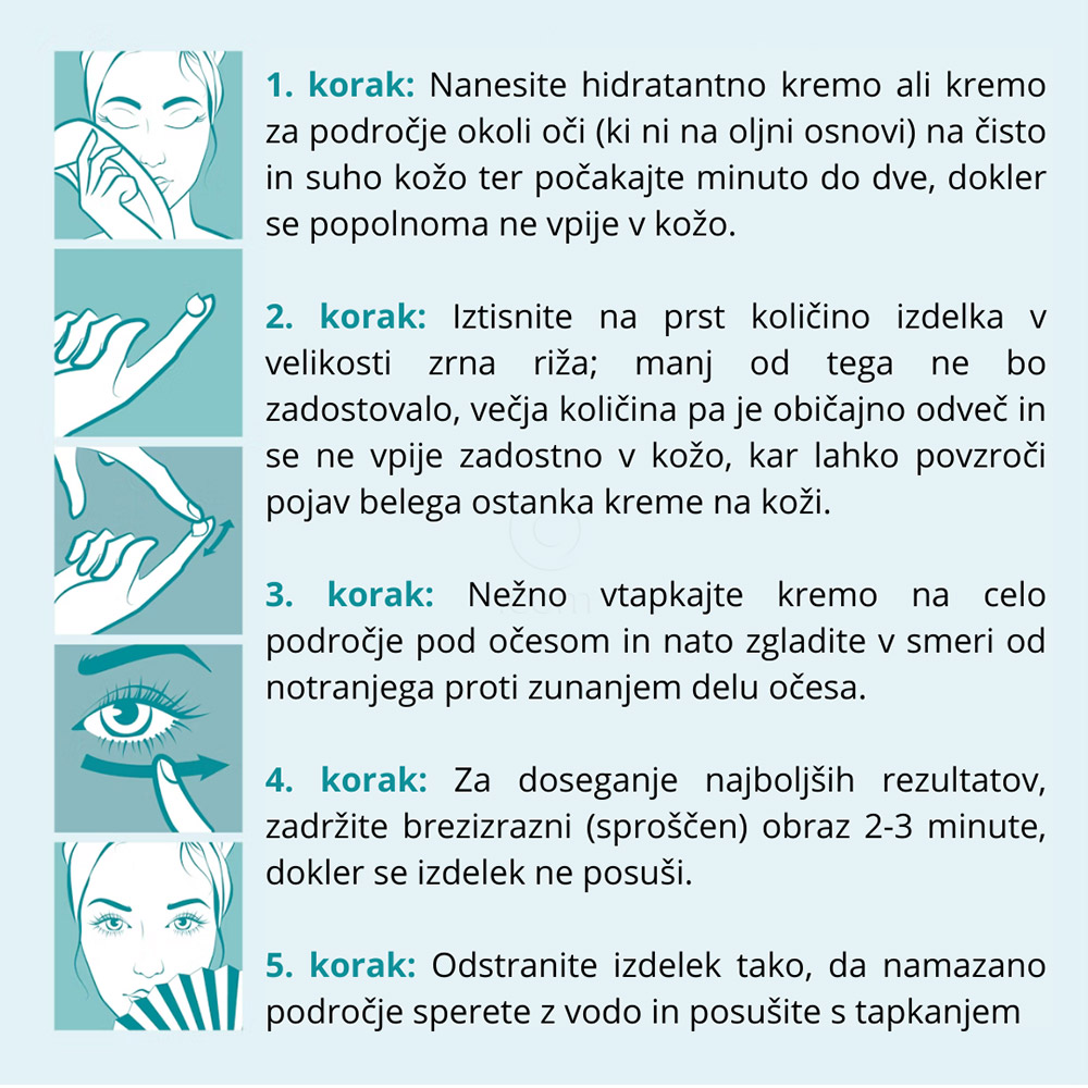 Remescar, krema proti podočnjakom in vrečicam pod očmi (8 ml)