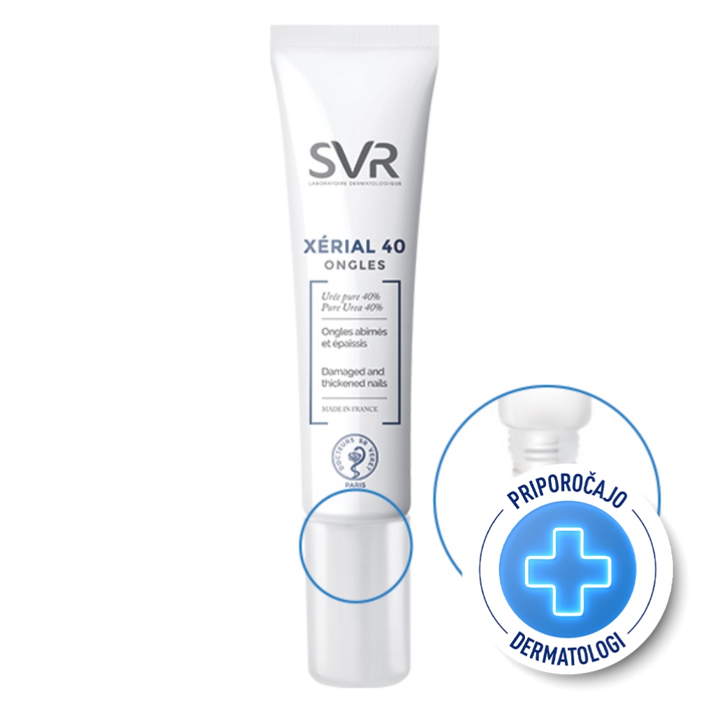 SVR Xerial 40, krema pri poškodovanih in odebeljenih nohtih (10 ml)