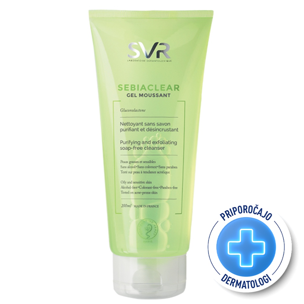 SVR Sebiaclear, gel za čiščenje mastne kože (200 ml)