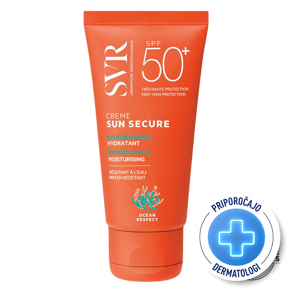 SVR Sun Secure, krema za zaščito pred soncem za obraz - ZF50+ (50 ml)