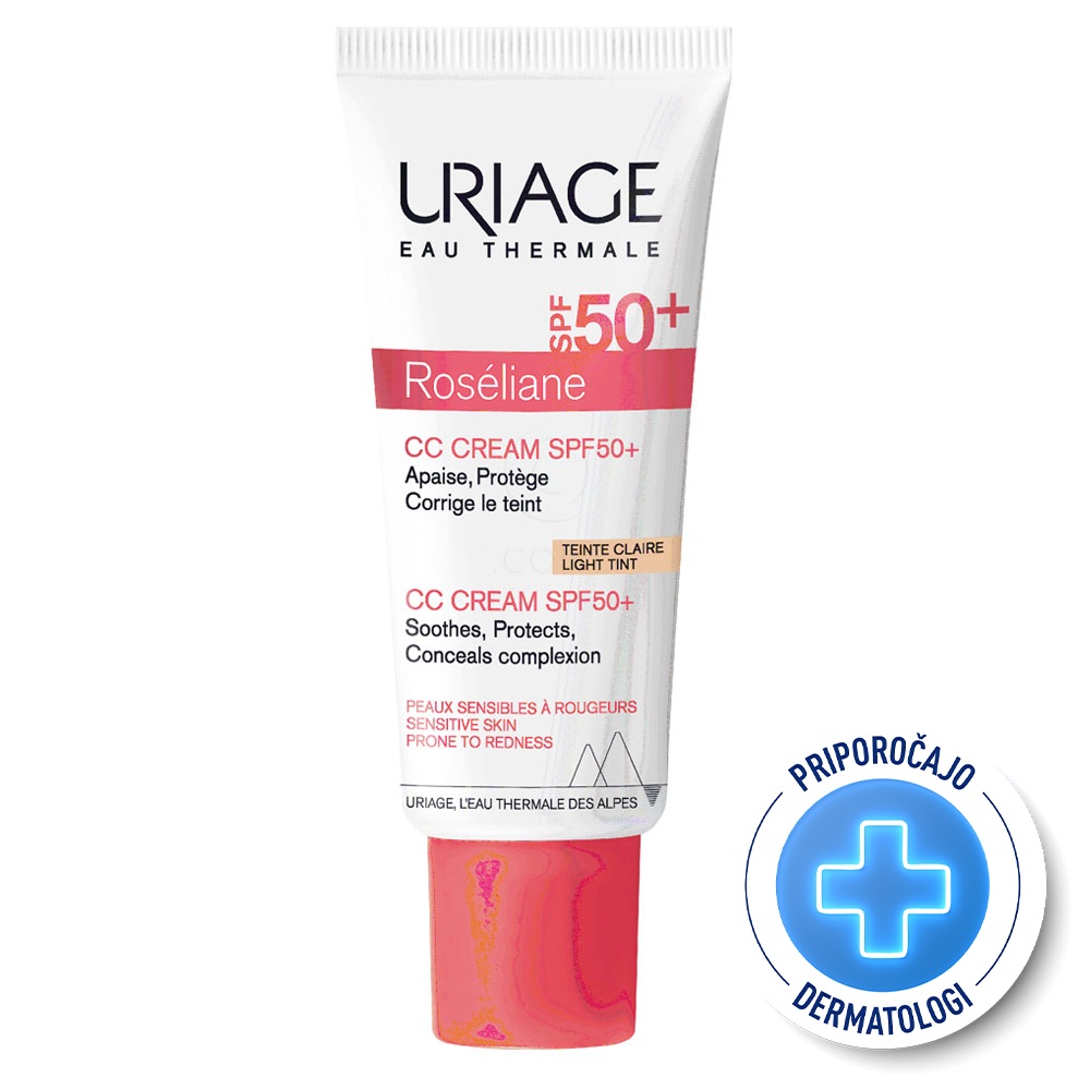 Uriage Roseliane CC, krema - svetel odtenek - ZF50+ (40 ml)