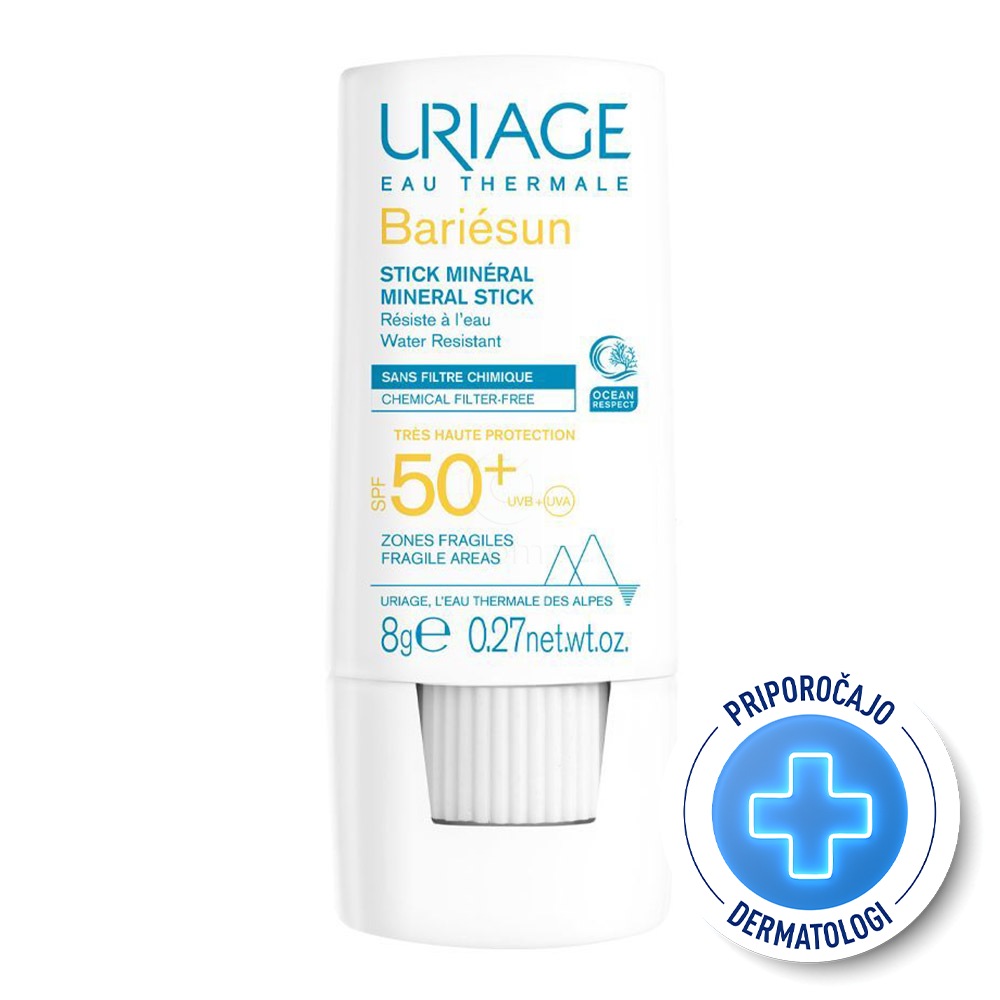 Uriage Bariesun, mineralni stik za zaščito pred soncem - ZF50+ (8 g)