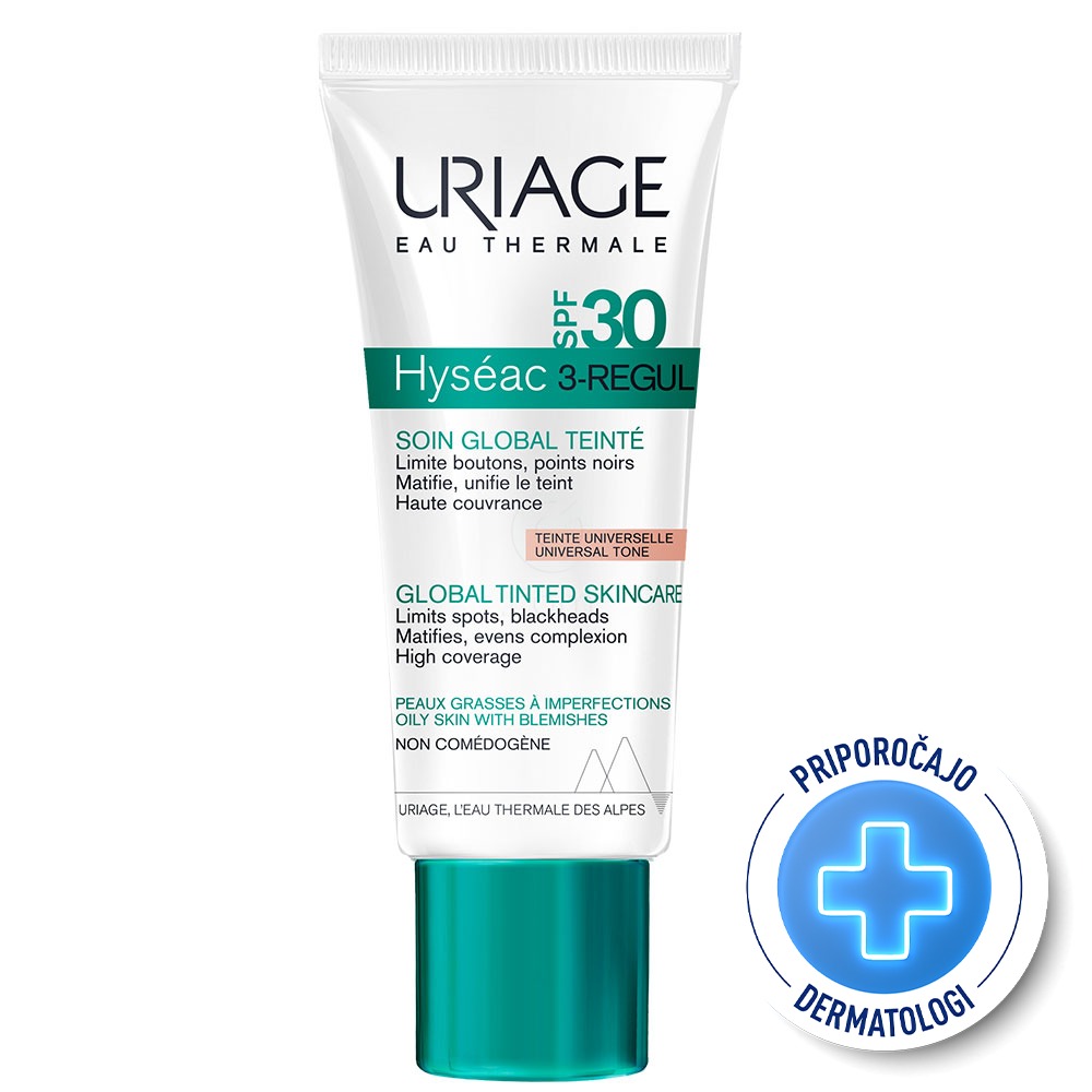 Uriage Hyseac 3-Regular, obarvana krema za obraz - ZF 30 (40 ml)