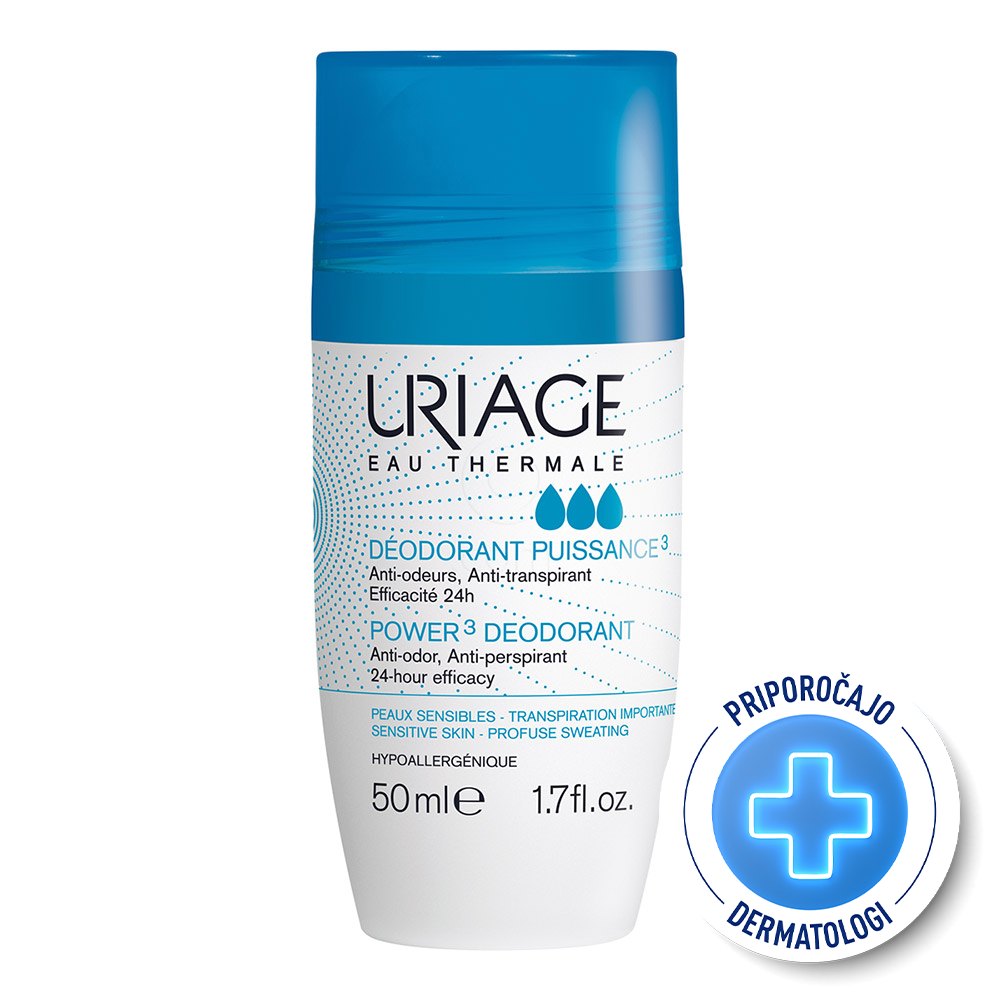 Uriage 3-activ, deodorant roll-on (50 ml)