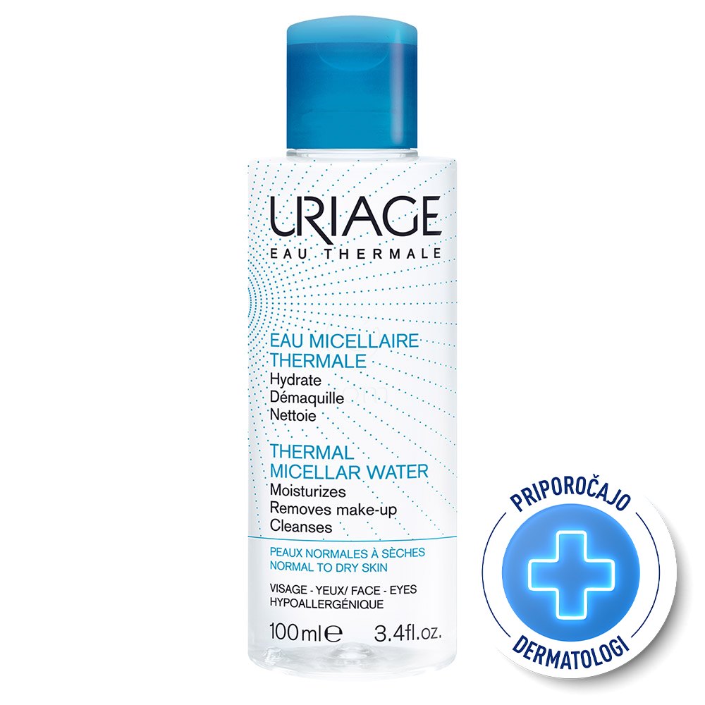 Uriage, micelarna voda za čiščenje obraza za normalno do suho kožo (100 ml)