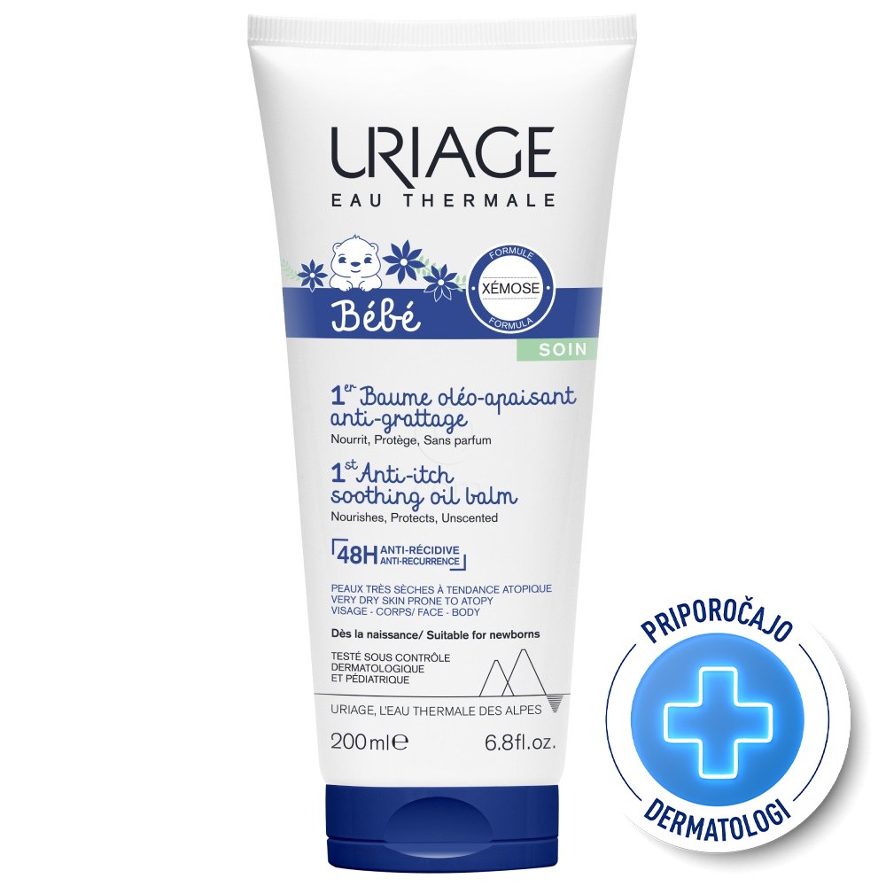 Uriage 1er Bebe Xemose, oljni balzam (200 ml)