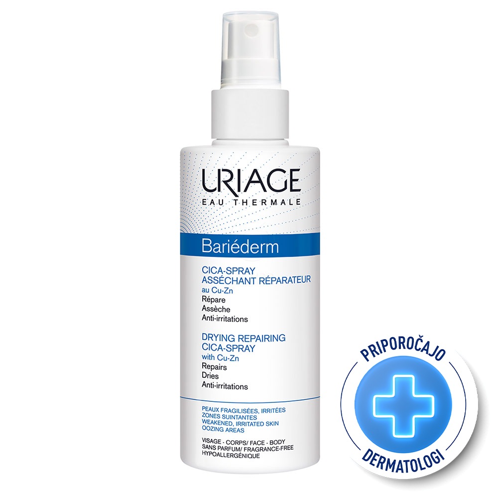 Uriage Bariederm Cica, sprej s Cu-Zn (100 ml)
