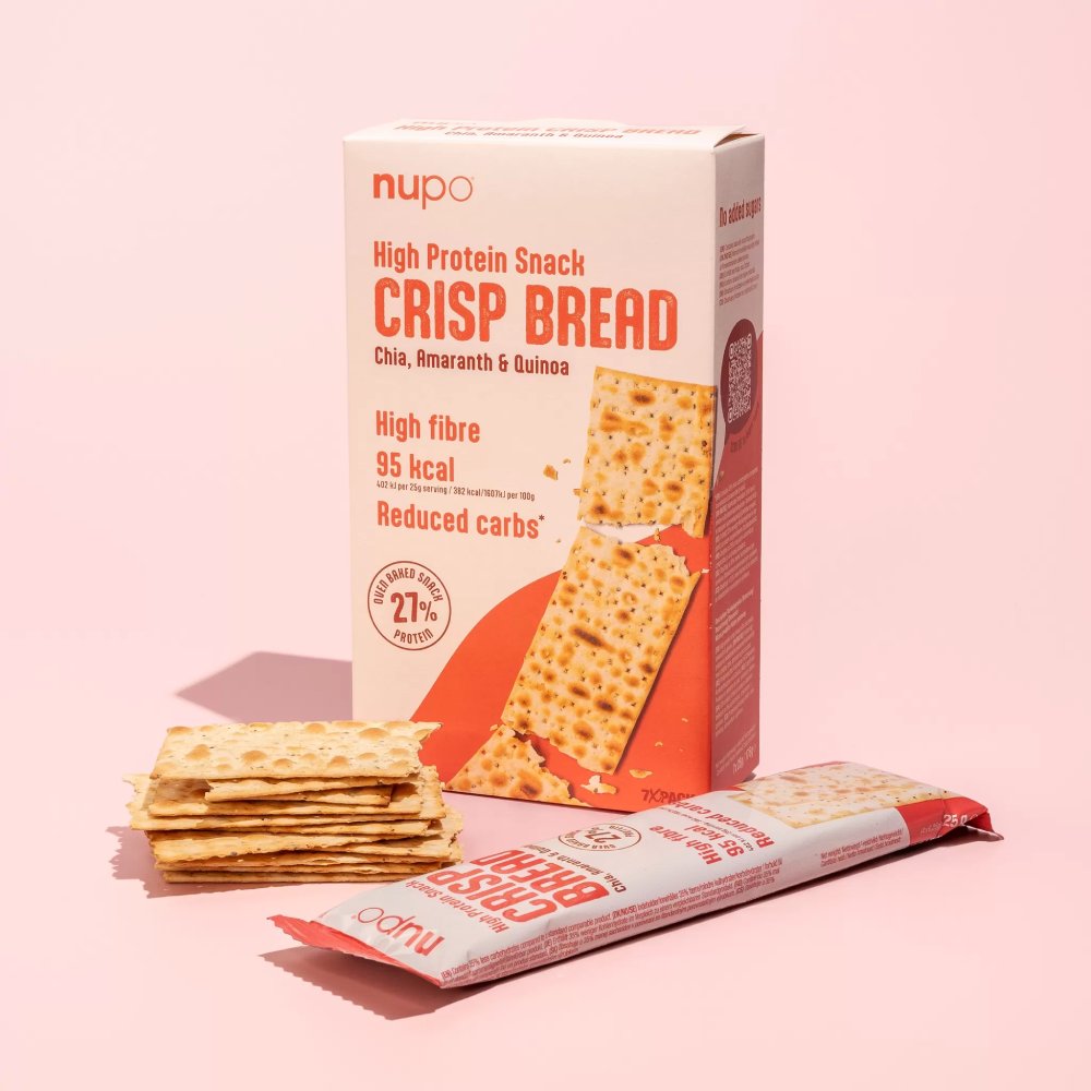 Nupo High Protein Crisp Bread, visokobeljakovinski hrustljavi kruhki (7 x 25 g)