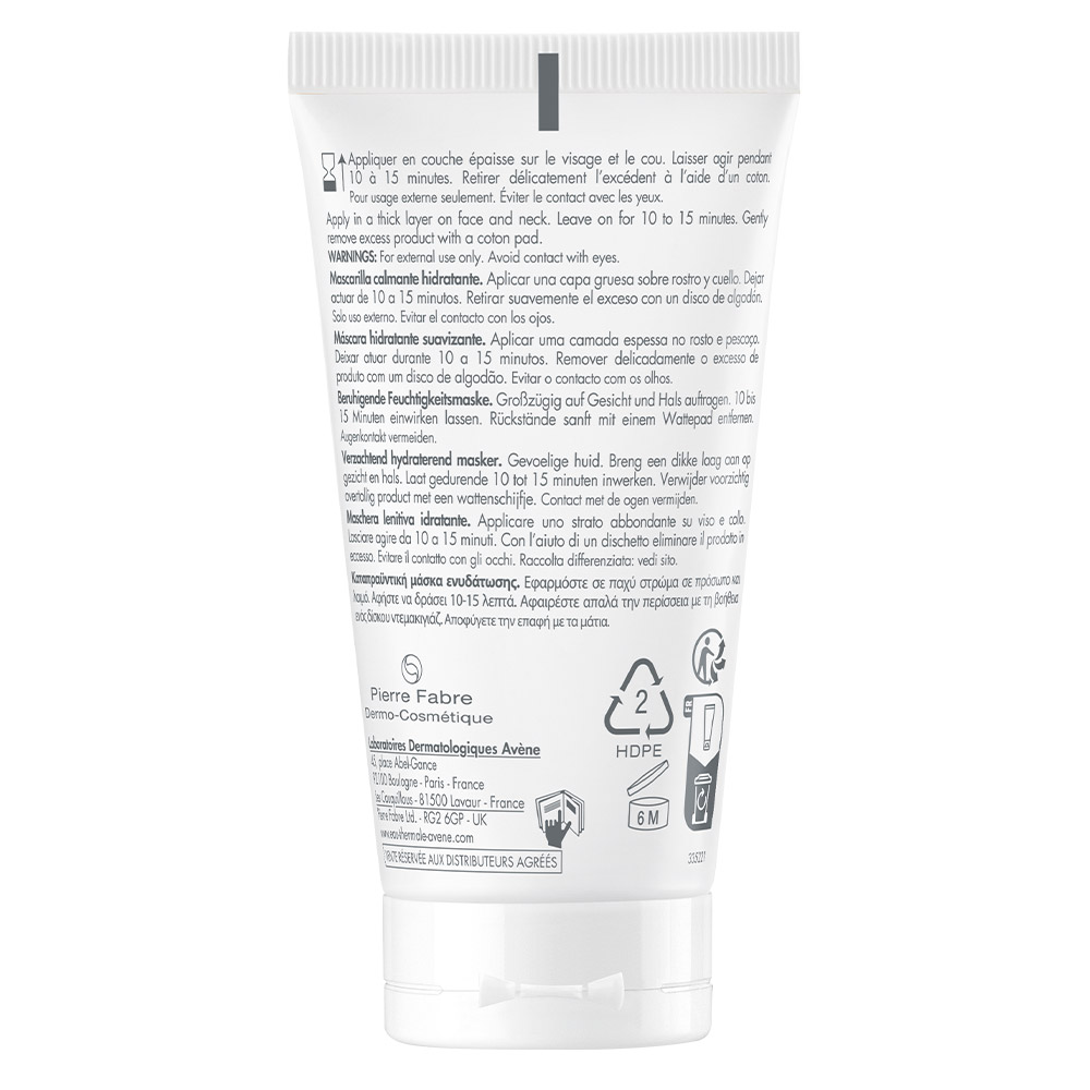 Avene, pomirjujoča maska za vlaženje kože (50 ml)